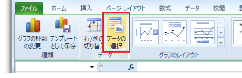 Excel 10のグラフで補間してプロット 非表示および空白のセルの設定ダイアログ Office 10 オフィス10 の使い方